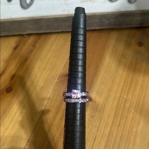 Pink  cubic zirconia Ring